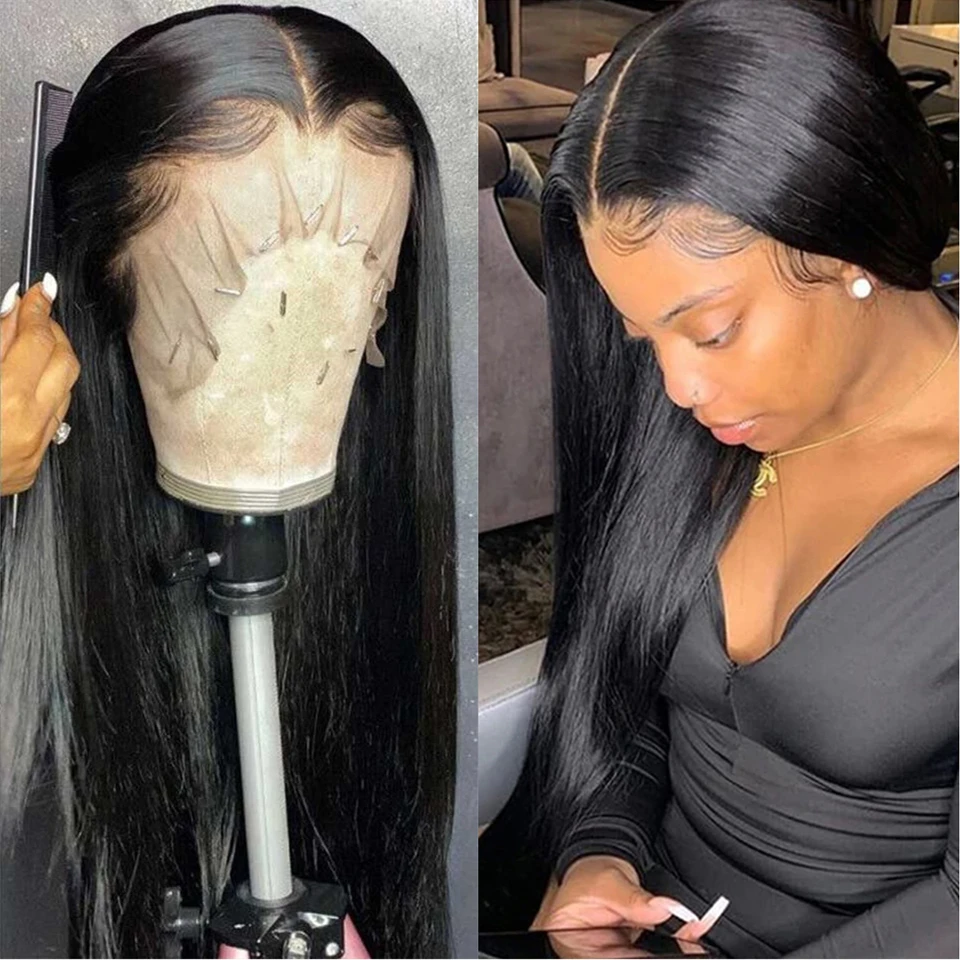 Женские парики из натуральных волос на сетке длина 30 32 40 дюймов | Шиньоны и