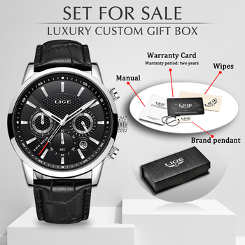 LIGE Men Watches 2020 Top Brand Luxury Sports Chronograph Men Wrist Watch Military For Meski Male Clock Quartz Relogio Masculino-36701