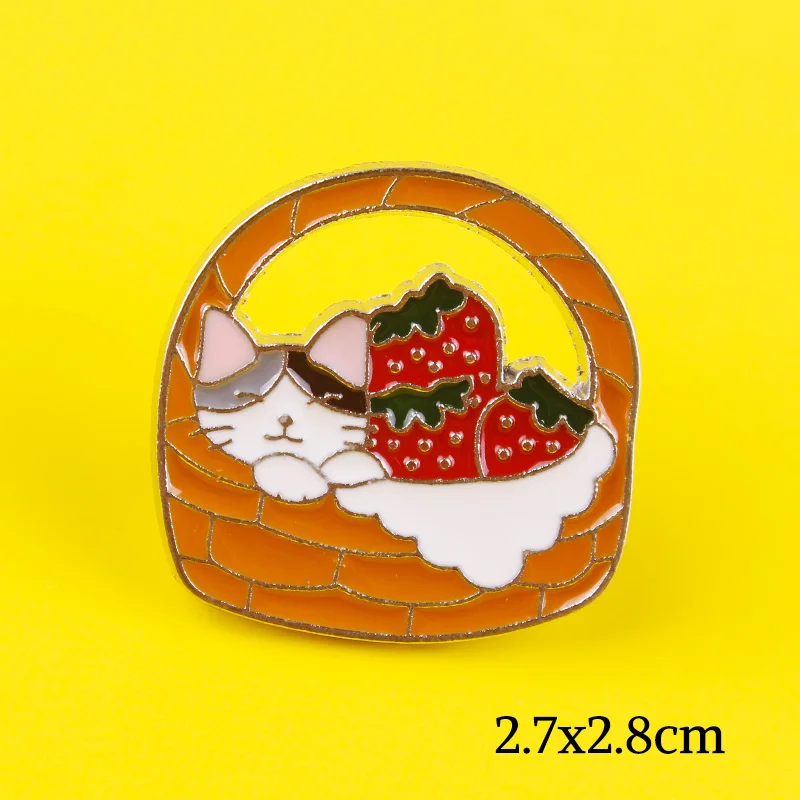 Милые Значки для отдыха с кошками одежды эмалевые значки животными рюкзака