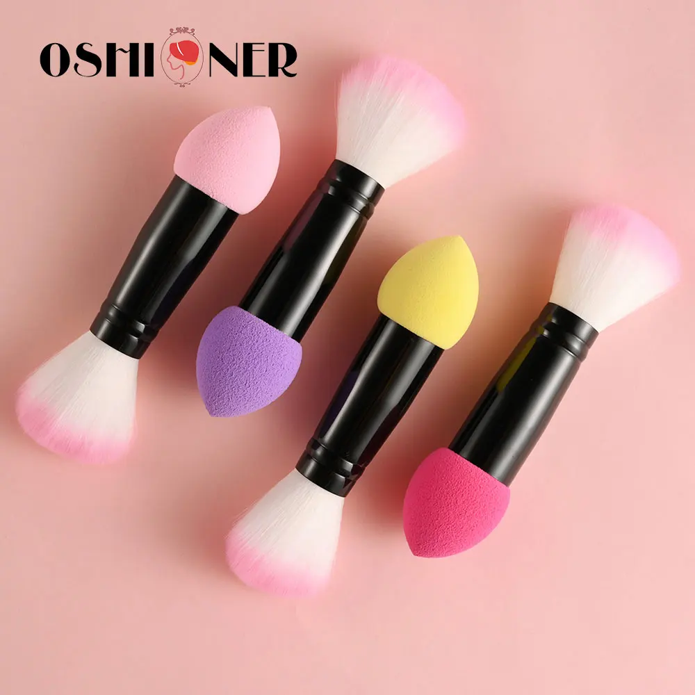 1 шт. Профессиональные кисти для румян 2 головки макияжа румяна пудра нейлоновые