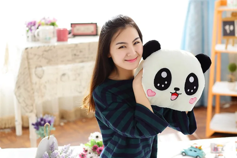 

New ins Recommended cartoon Panda handcuffs Plush hand warmers Intercepting the pillow Handcuffs gift