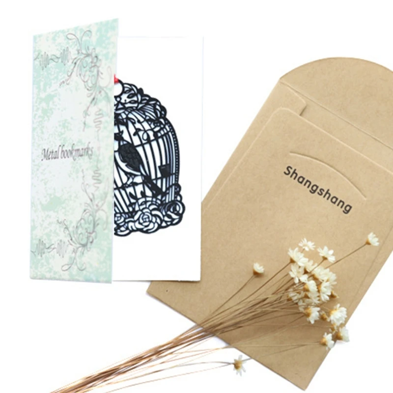 

5 Pcs Retro Bookmark Sets Leaf-like Hollow Out Mertal Bookmark for Students Women Teacher Book Lover Exquisite Gifts