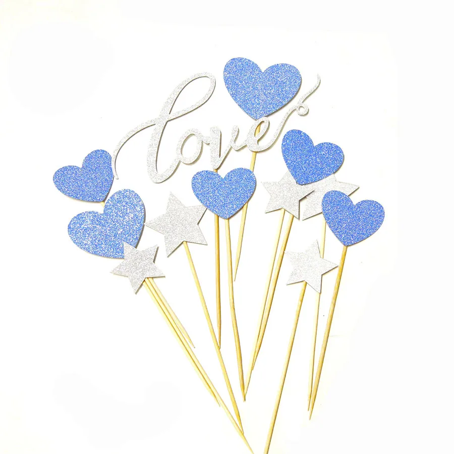 С днем первого дня рождения украшения торта Топпер золотые для кексов День