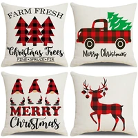 christmas cushion cover pillowcase white red merry christmas cushions illow cover holiday decoration sofa living room home decor