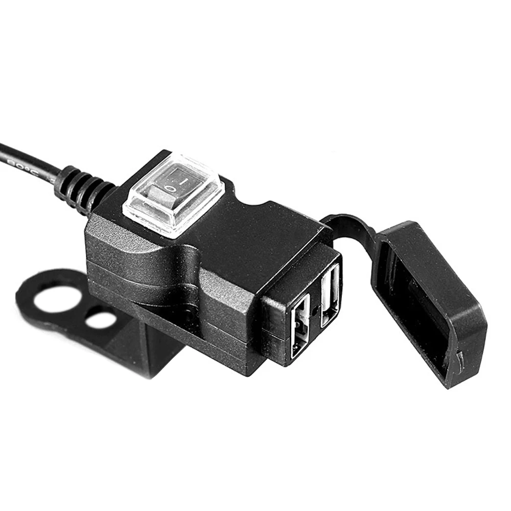 12 В водонепроницаемый двойной USB порт мотоцикл зарядное устройство на Руль