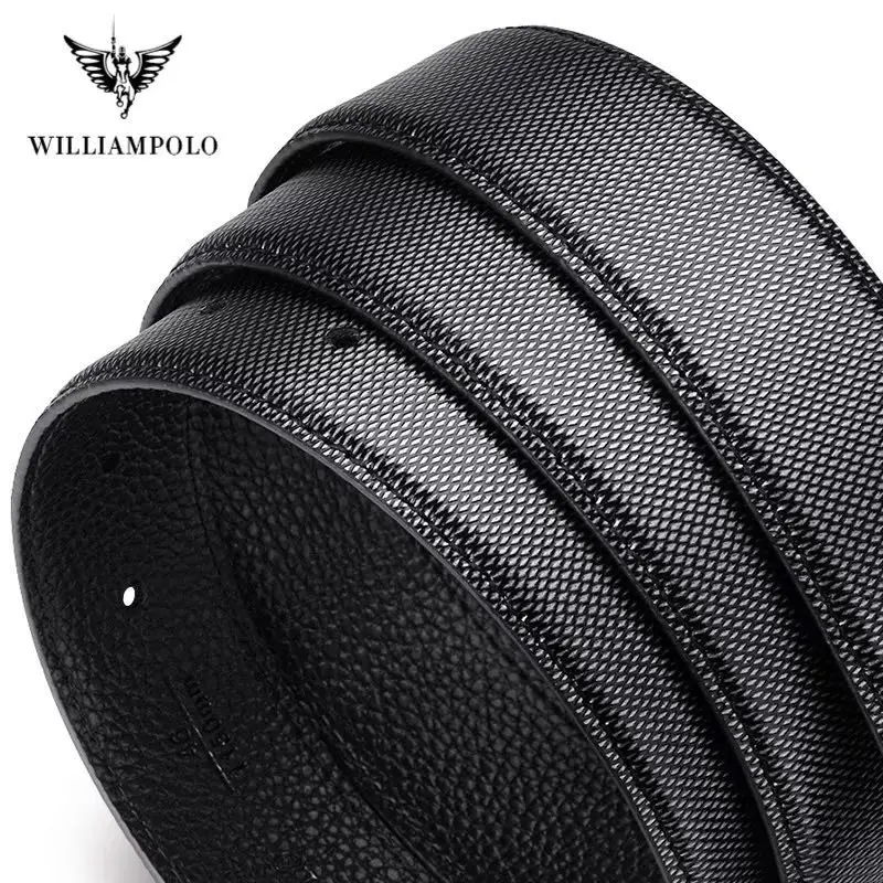 

men genuine leather belt black fashion alloy luxury automatic buckle youth leather simple business men belt