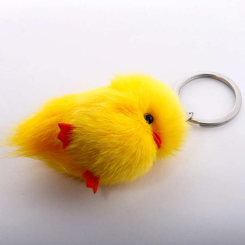Милый цыпленок маленькая Желтая утка подвеска плюшевая кукла держатель для