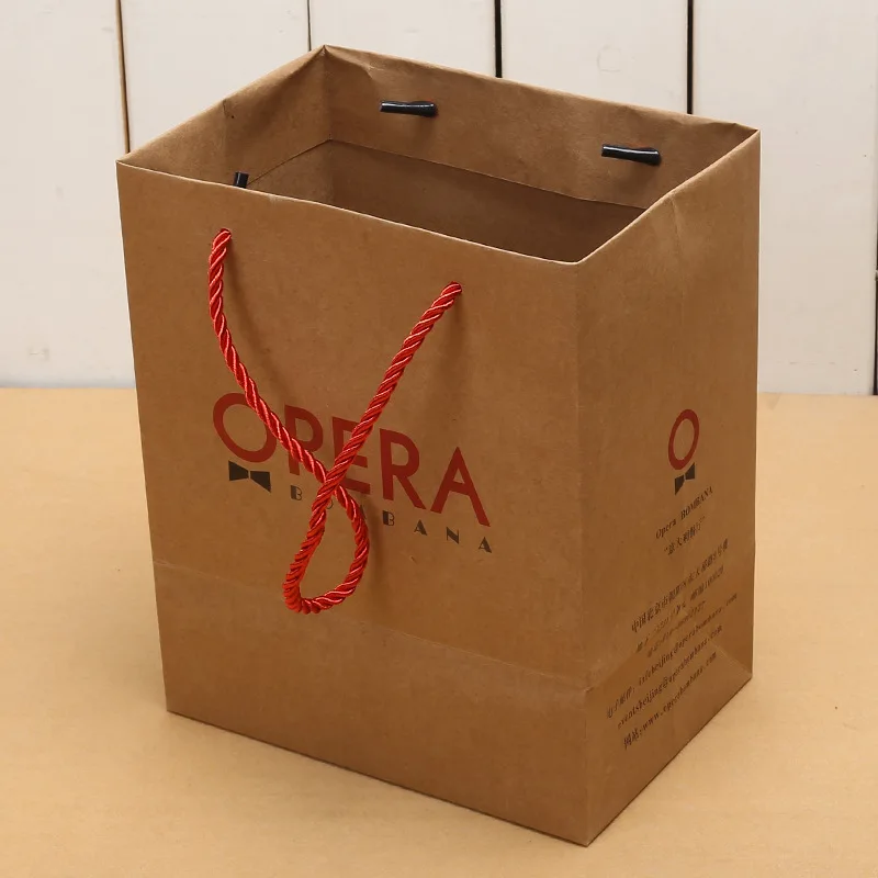 1000 шт./лот бумажные пакеты под заказ с логотипом вашего бренда