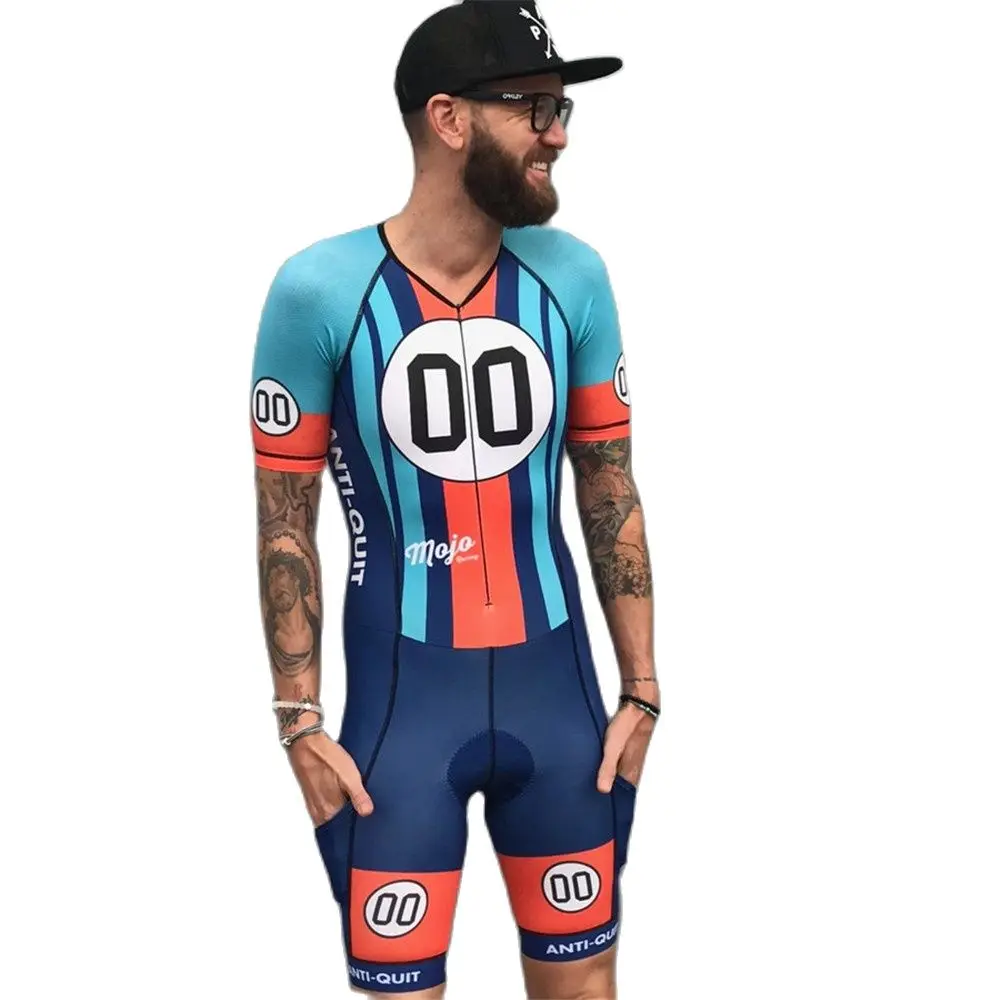 

Love The Pain Men Cycling Skinsuit Triathlon Speedsuit Trisuit Short Sleeve Speedsuit Maillot Ciclismo Pro Team Running Clothing