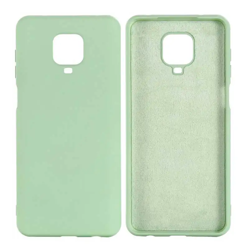 Xiaomi Redmi Note 9 Pro Мягкий Силиконовый противоударный чехол для телефона однотонный