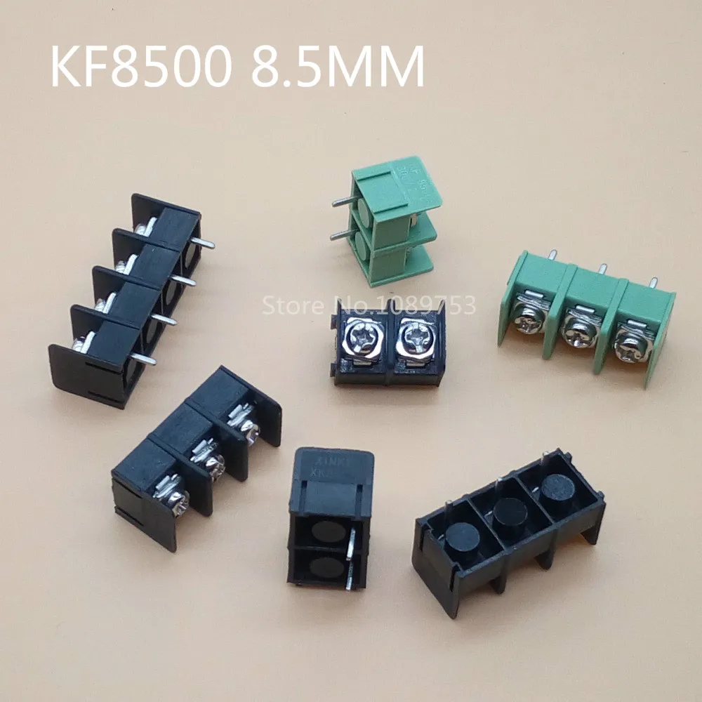 50 шт. Клеммная колодка GX8500 KF8500-2P 3P 4P коннектор 8 5 мм зеленая/черная клемма |
