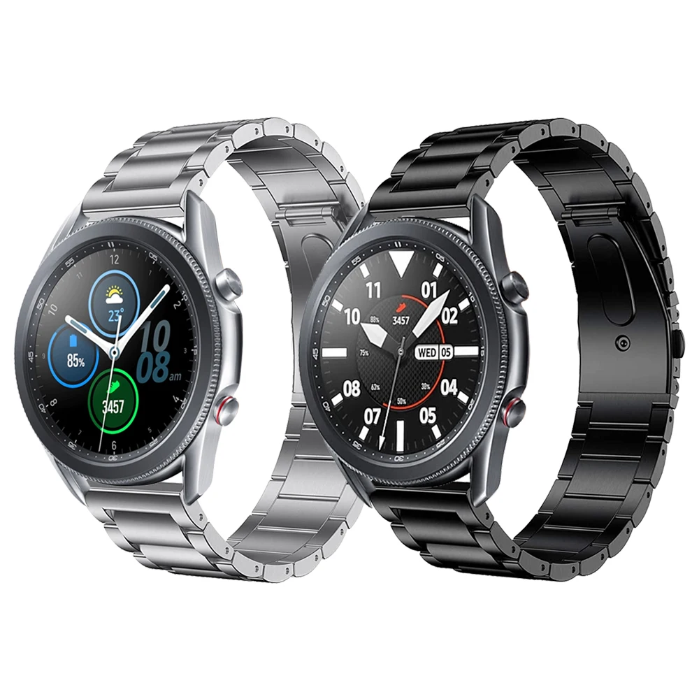 

Титановый ремешок для Samsung Galaxy Watch 3 45 мм, браслет для Galaxy Watch 46 мм, металлический браслет с застежкой из нержавеющей стали