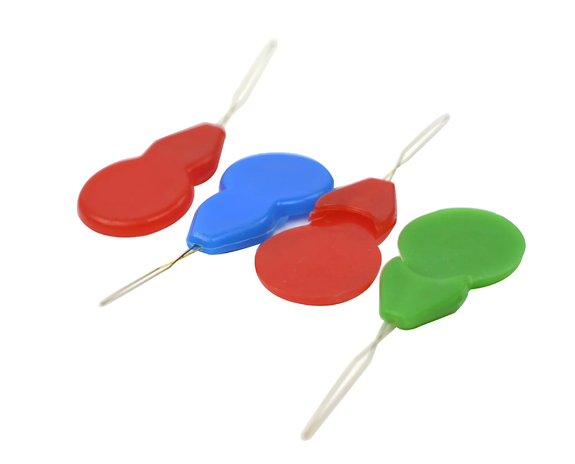 Plastic Threader Cross Stitch Needles Gourd-Shape Multicolor Insertion Tools Hand Sewing Machine DIY Craft Accessories 10PCS G | Дом и сад