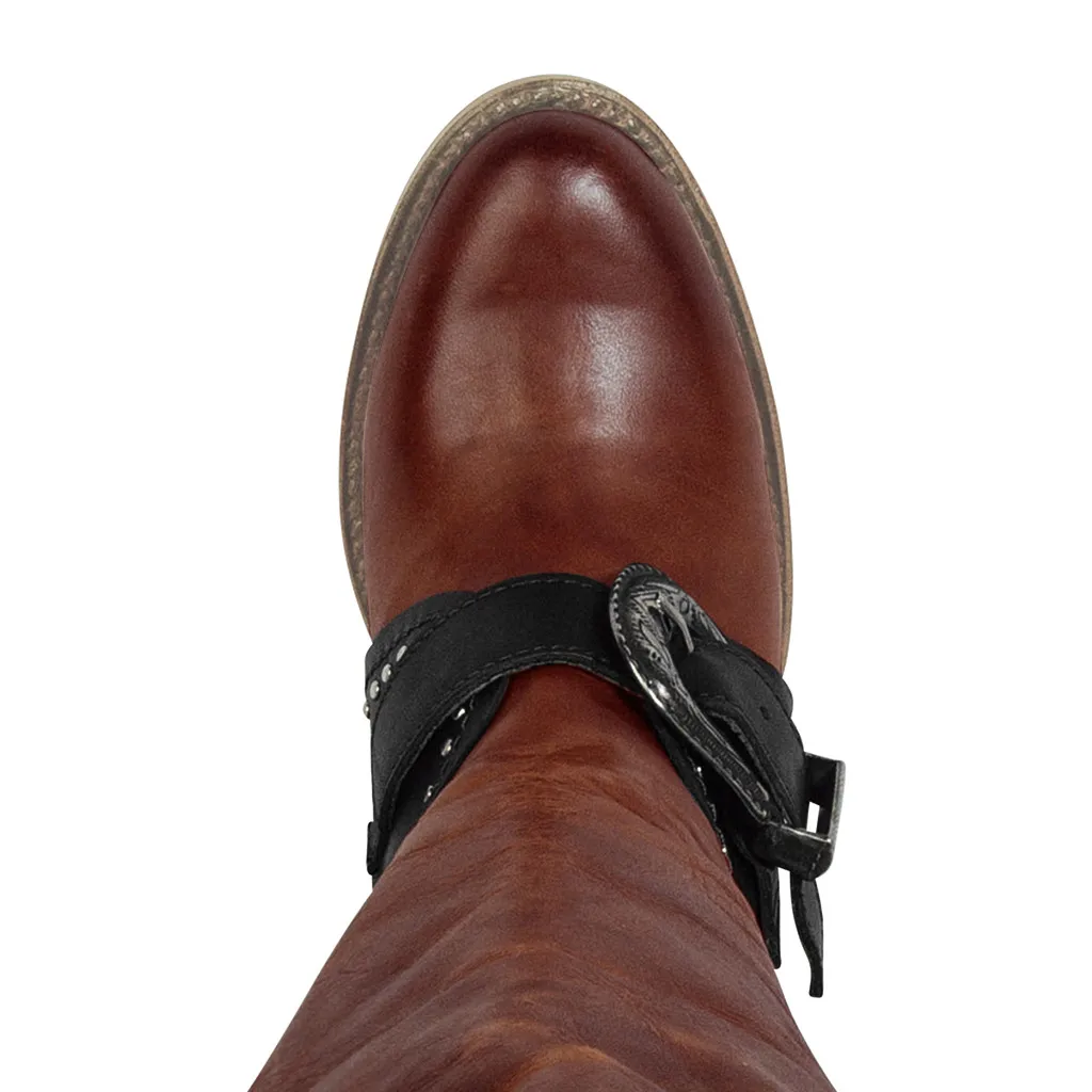 Ковбойские ботинки в ковбойском стиле женские высокие сапоги римском большие