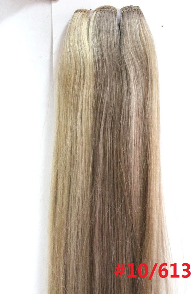 10 mix 613 Chocala Hair 2"-28" Искусственные волосы одинаковой направленности волос 1 шт. набор 220 г натуральные бразильские прямые волосы шт зажим для наращивания человеческих волос - Цвет: 10 mix 613