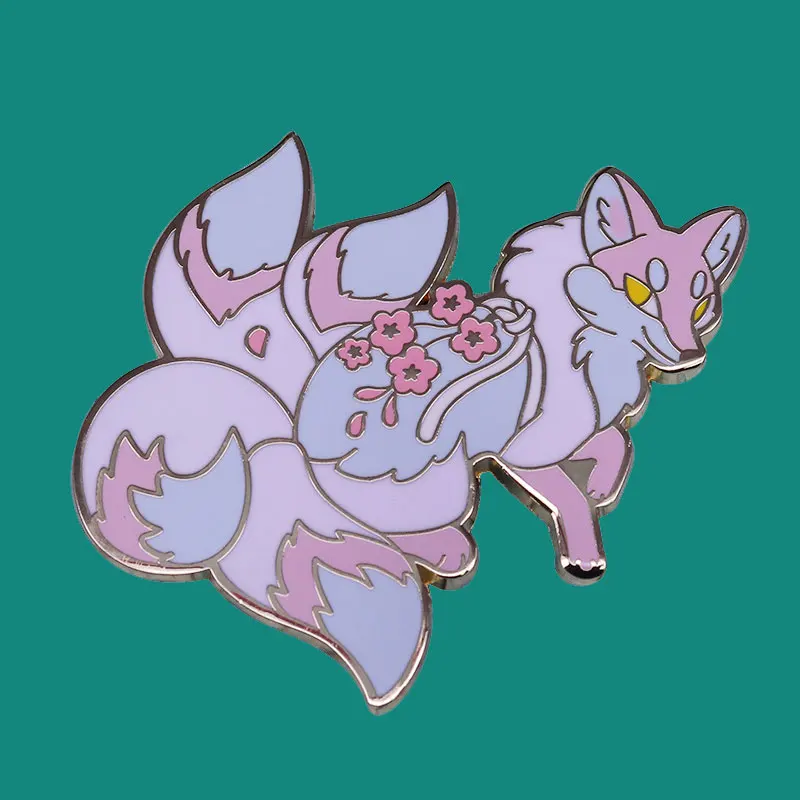 

Beautiful Fox Enamel Pins Brooch Collecting Anime Lapel Badges Men Women Fashion Jewelry Gifts Adorn Backpack Collar Hat