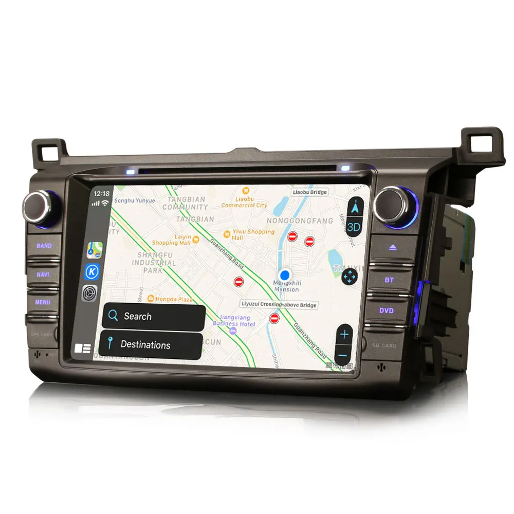 Автомобильный мультимедийный плеер CarExc Android 9 0 с CarPlay для Toyota RAV4 2012 2016 Авторадио GPS