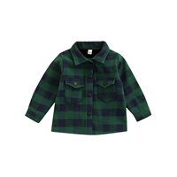pudcoco 6m 5t coat toddler kids new fashion plaid print long sleeve single breasted button up baby jacket outwear