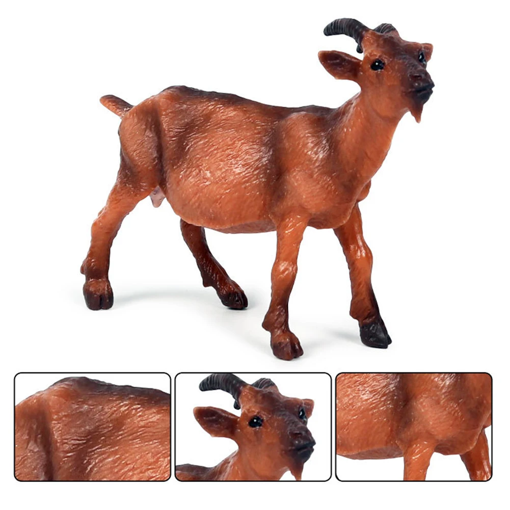 Simulation Collectable Handmade Farm Goat Sheep Animal Model Fugurine Toy Craft Table Decoration Kids Educational Toys | Игрушки и хобби