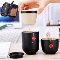 chinese travel kung fu tea set ceramic portable teapot porcelain teaset gaiwan tea cups of tea ceremony tea pot with travel bag