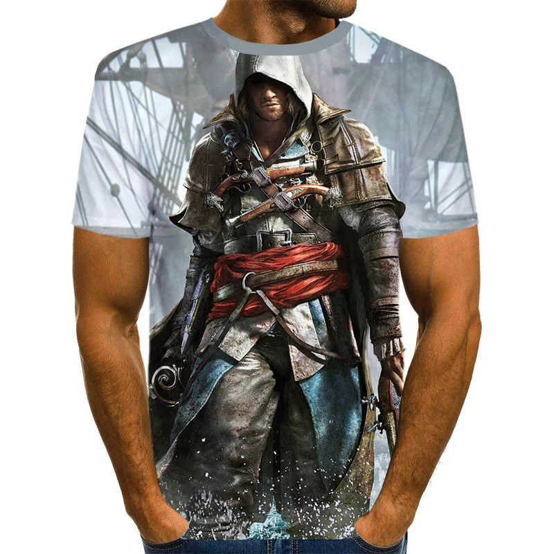 NT857 Call of duty Game 3D T-shirt streetwear for men and women popular short sleeves hrarjuku Game character casual tops t-shirts men - Цвет: NT857