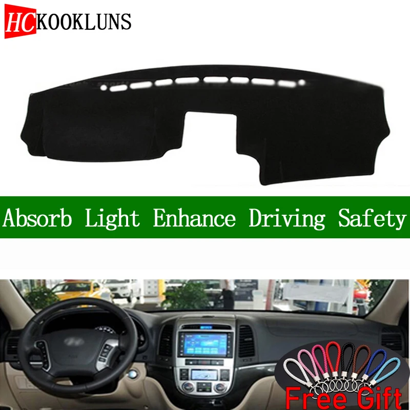 Чехол для приборной панели Hyundai Santa Fe 2007 2008 2012 Солнцезащитный коврик