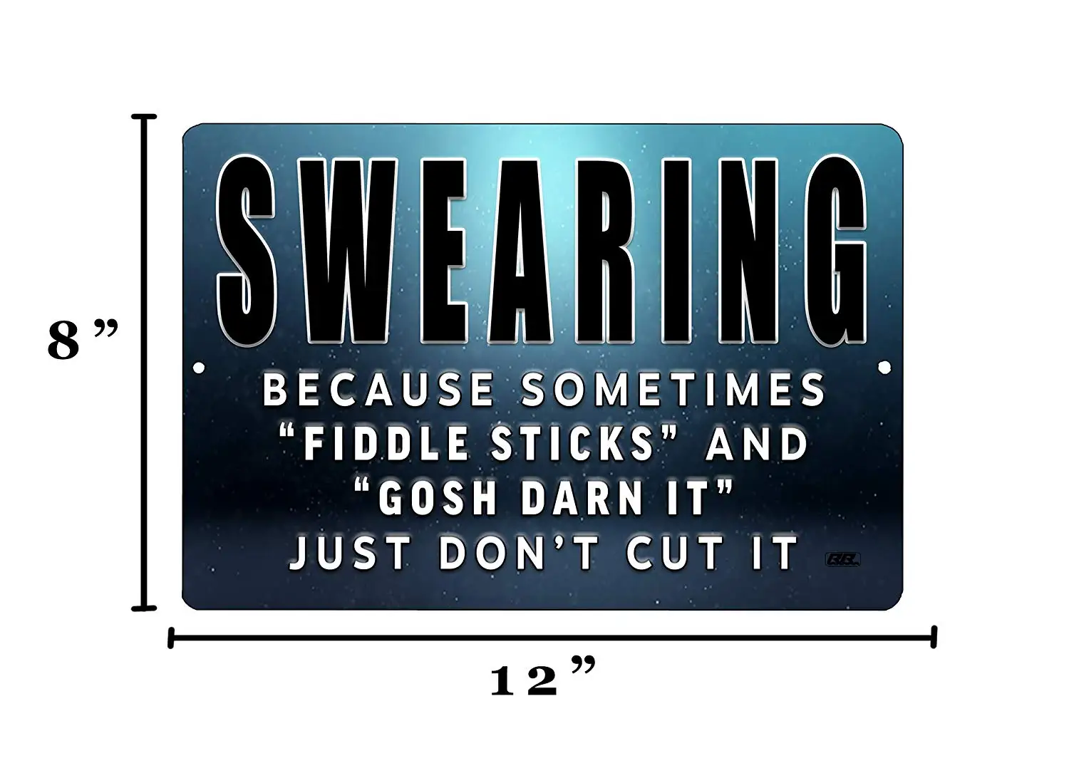 Funny Sarcastic Metal Tin Sign Wall Decor Man Cave Bar Swearing Rectangle Plaque | Дом и сад
