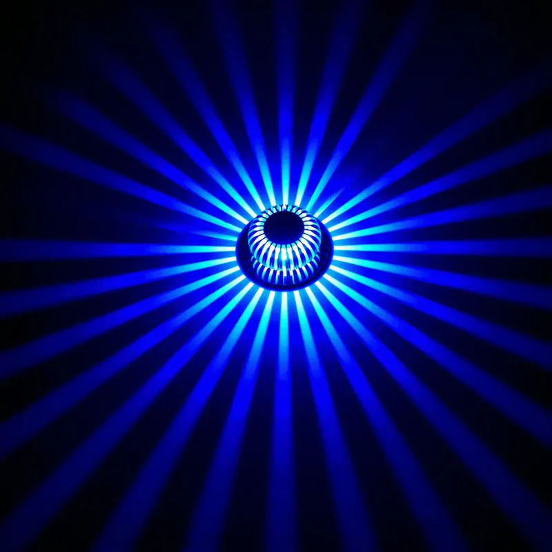 Blue Светодиодный светильник RGB, пульт дистанционного управления, 3 Вт, 6 Вт, 9 Вт, 12 Вт, 15 Вт, 18 Вт, 24 Вт, настенный светильник, художественная галерея, лампа для переднего балкона, светильник для крыльца, светильник для коридоров - Испускаемый цвет: Blue