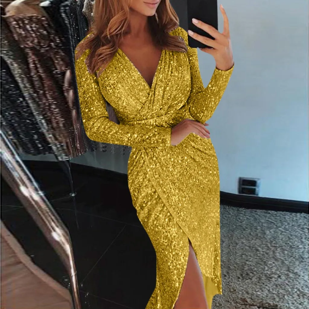 Женское элегантное платье вечерние платья с блестками женское сексуальное