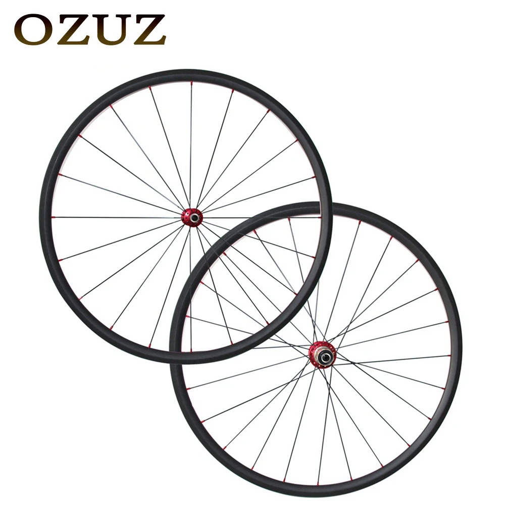 OZUZ Высокое качество ультра легкий Powerway R13 Углеродные колеса 24 мм для шоссейного