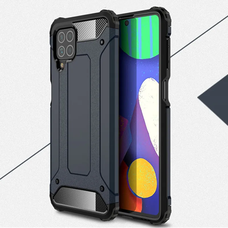 

For Samsung Galaxy M62 M32 F62 F52 A03S A02 Rugged Hard PC Armor Case For Samsung A52 A72 A12 A42 A32 A22 A82 Protective Cover