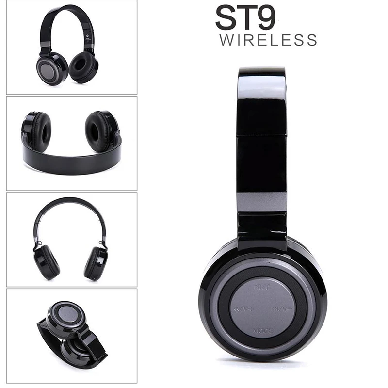 ST9 гарнитура Bluetooth беспроводной Вызов FM Радио стерео разъем карты памяти шумоподавление Гарнитура