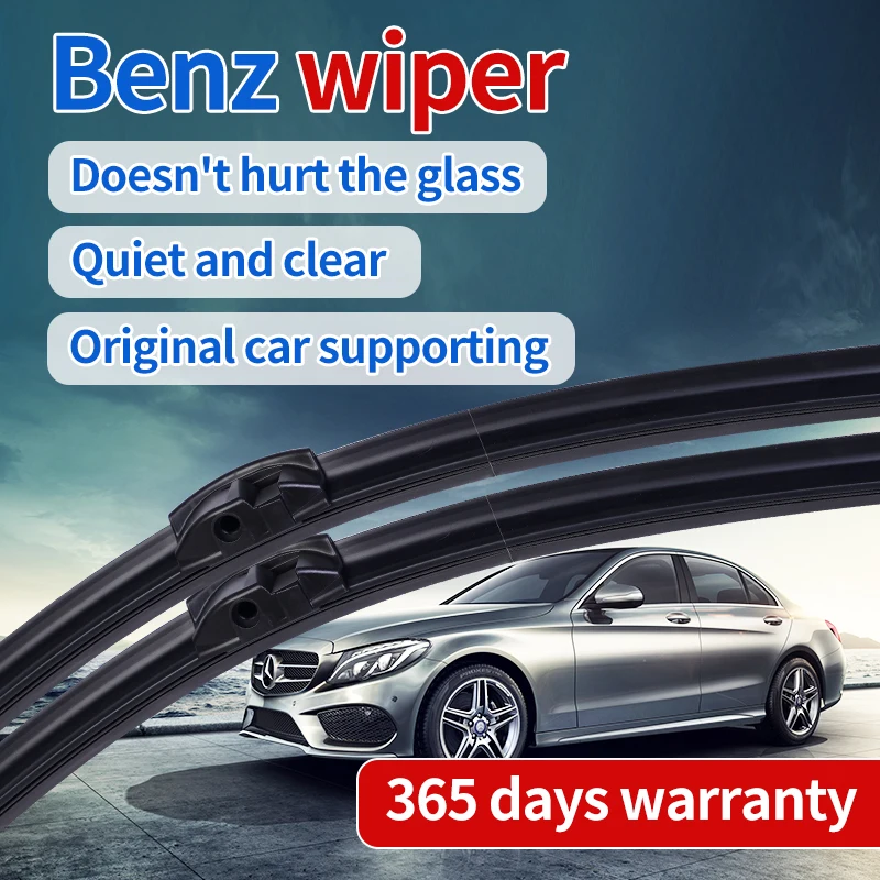 

ShangKeWen Wipers Blade For Ben C Universal Noise Reduction Boneless Silicone Windshield Rubber Wipers Mercedes-Benz Accessories