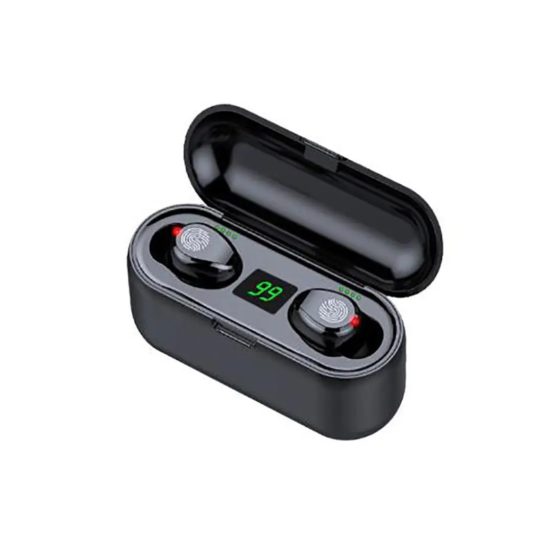 Миниатюрная Беспроводная Bluetooth-гарнитура наушники-вкладыши 20-21000 Гц светодиодный