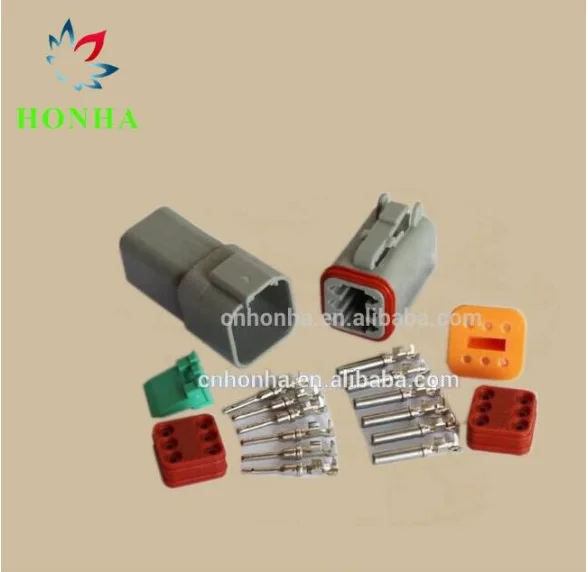 

5 pcs Kit 6 Pin Waterproof Electrical Wire Connector Plug Enhanced Seal Shrink Boot Adapter 22-16AWG DT06-6S DT04-6P