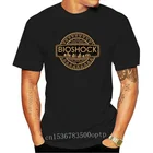 Забавная Золотая Футболка Bioshock, Мужская черная футболка высшего качества, новая модная дизайнерская футболка для мужчин и женщин