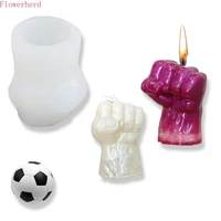 diy candle mold aromatherapy candle fist epoxy plaster decoration silicone mold resin molds clay mold candle making supplies