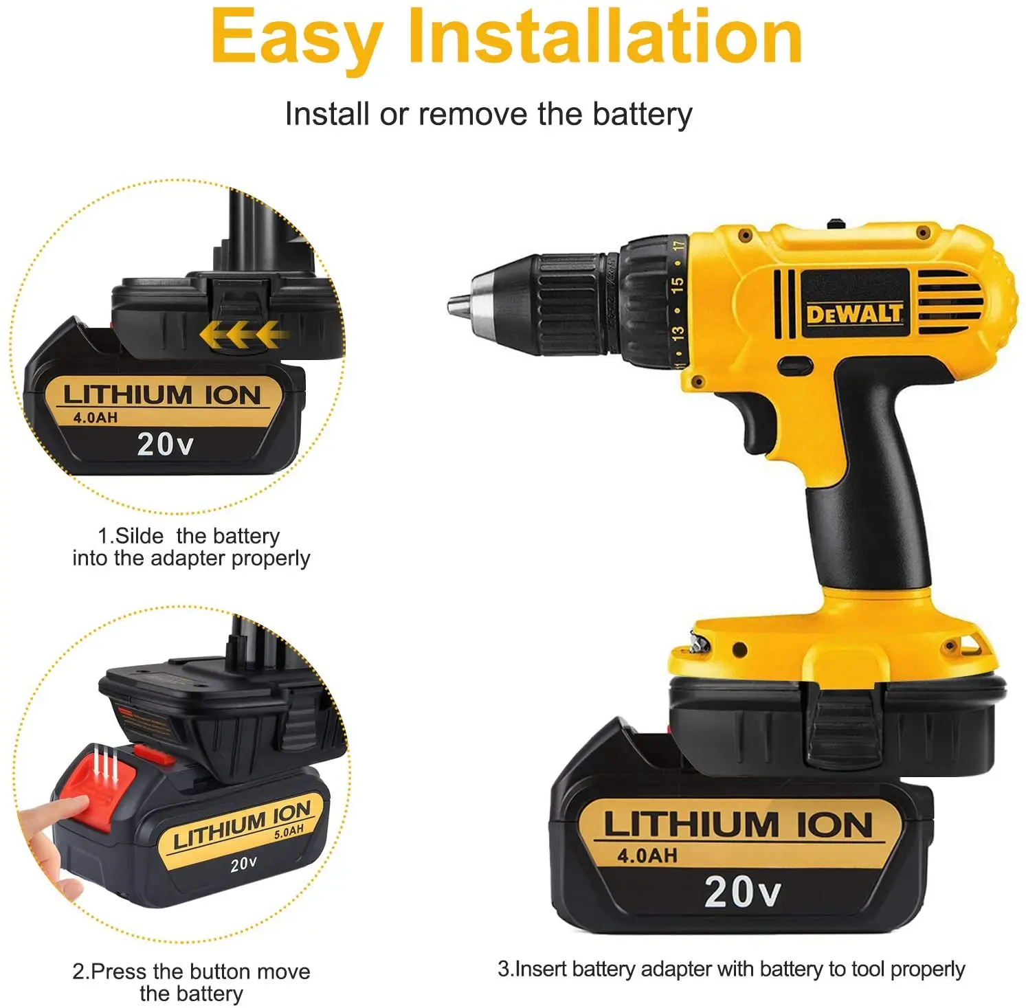 Адаптер для аккумулятора DM18RL USB dm20robfor RYOBI преобразователь DEWALT 20 в Milwaukee M18 18