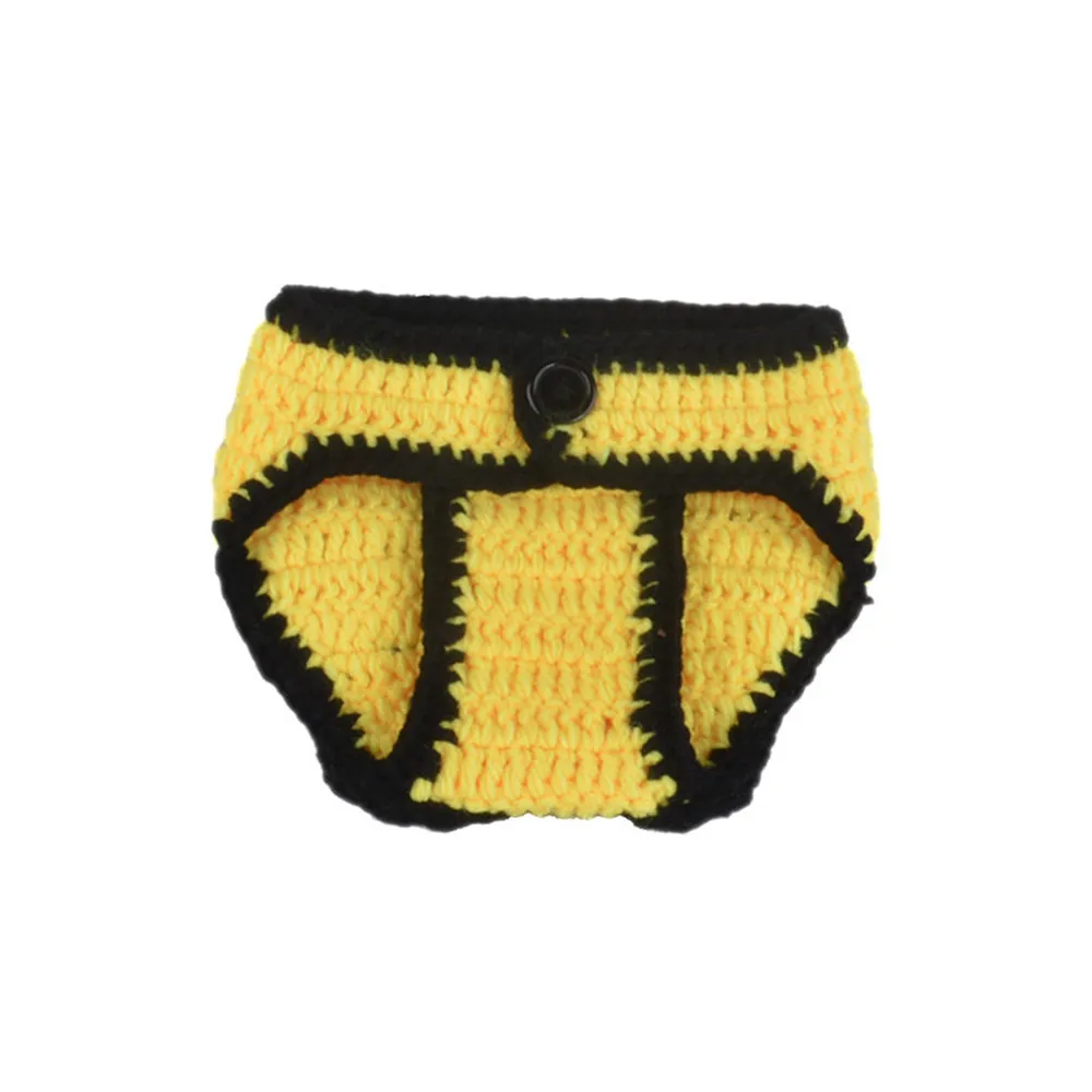 Комплект для фотографирования новорожденных вязаная шапочка и шорты ручной