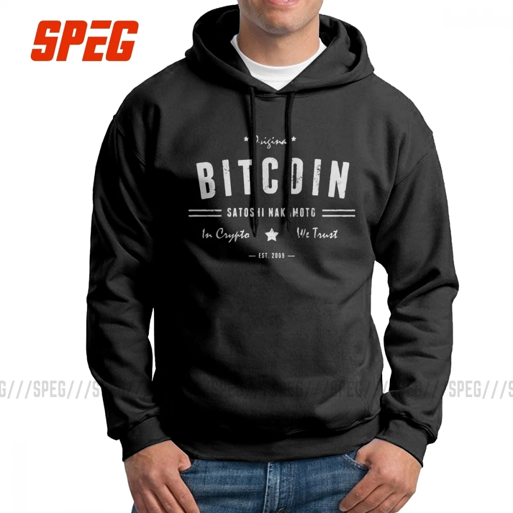 Мужская толстовка с капюшоном, Биткоин,, Satoshi, Крипто логотип, чистый хлопок, для путешествий, модная толстовка с капюшоном, рубашка