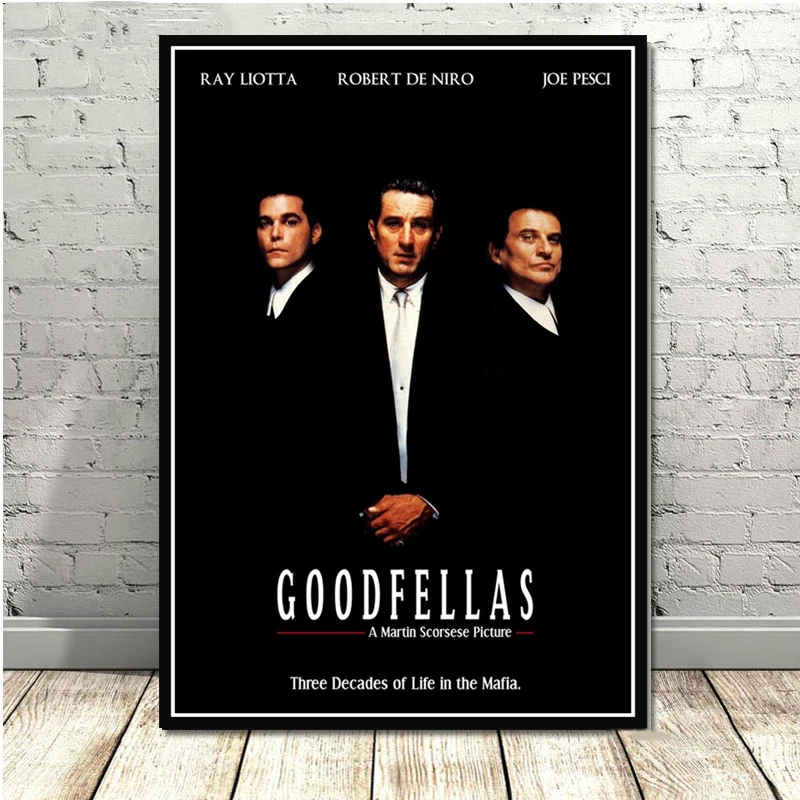 

Goodfellas Classic Gangsters Godfather AL PACINO Movie Poster Prints Art Canvas Painting Wall Pictures Living Room Home Decor