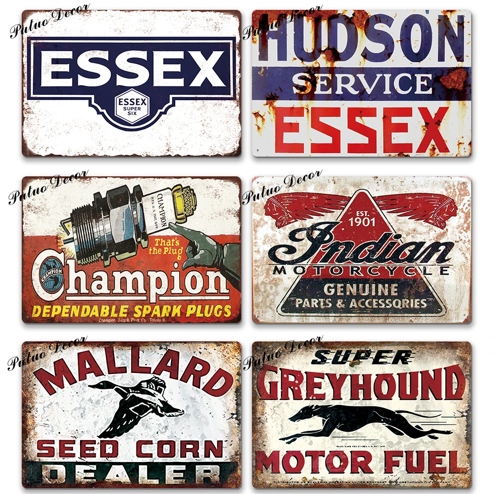 Metal Sign Plaque Metal Vintage Garage Tin Sign Metal Plate Retro Garage Decor Bar Pub Man Cave Decor
