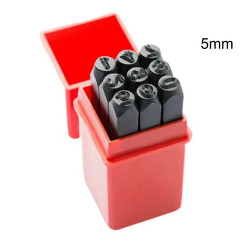 

9pcs Numbers Stamp Set Leather Craft Die Puncher Jewelry Marking DIY Hand Tools