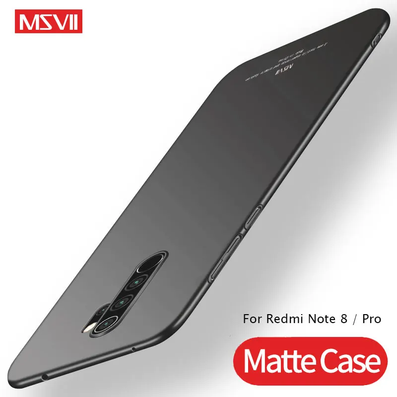 Чехол для Redmi Note 8 8T MSVII Тонкий матовый чехол Xiaomi Pro жесткий Xiami Xiomi 8T|Бамперы| |