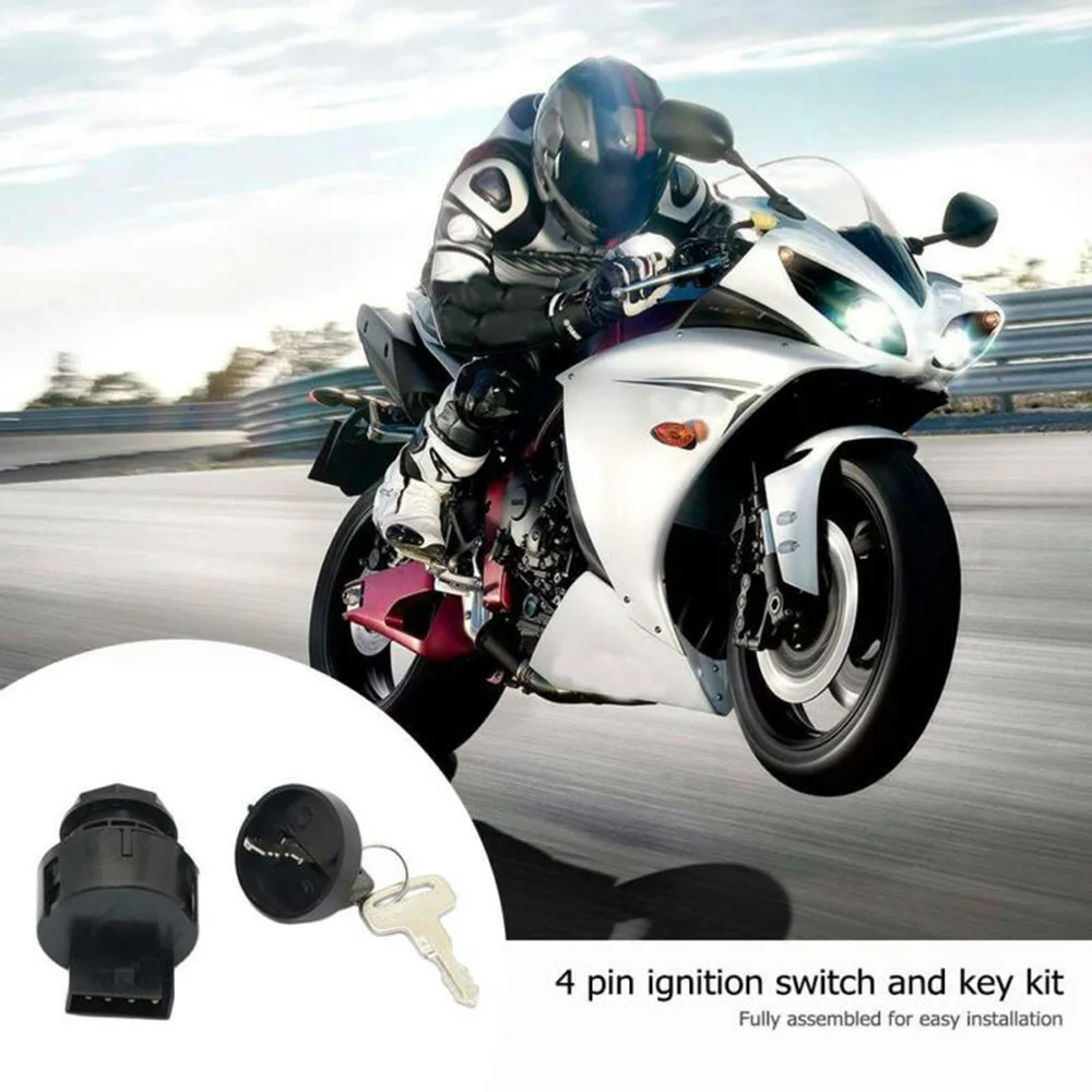 1 ПК зажигание ключа 4 Pin W/ключи для Polaris Sportsman 400/500/550/600/700/800 Замена черного цвета |