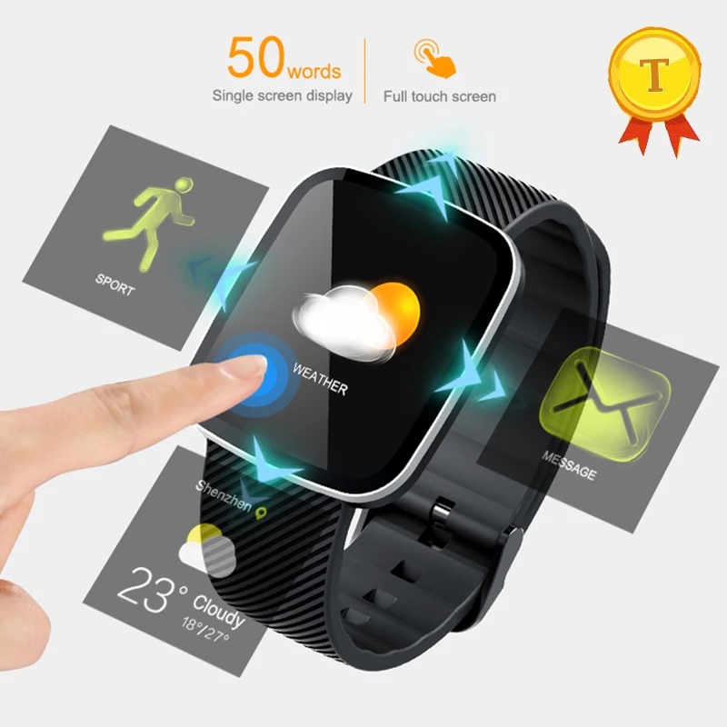 

Smart watch wristwatch Sleep monitor calorie consumption calculation 1.3 IPS 240x240 screen contact magnetic charge smartwatch