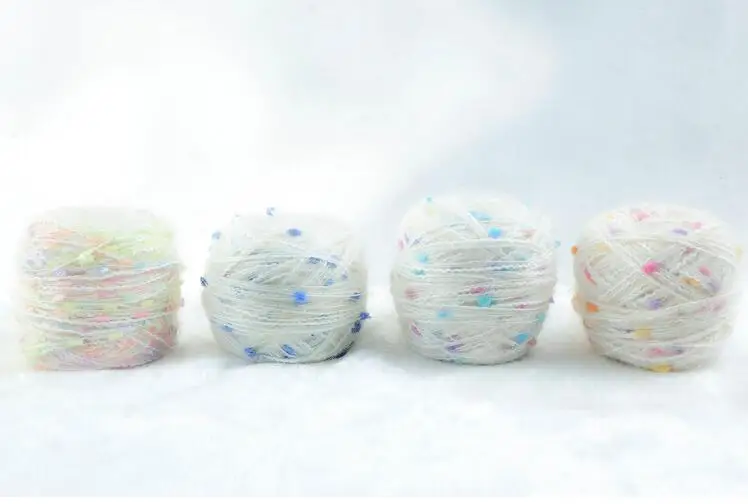 Мохеровая нить с аппликацией 2 шт. * 50 г для ручного вязания спицы ткани мохеровая