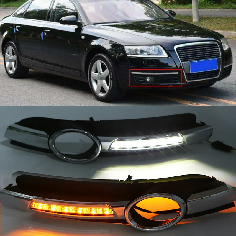 Для Audi A6L A6 C6 2005-2008 для Quattro RS Cabriolet Allroad передний светодиодный дневный ходовой