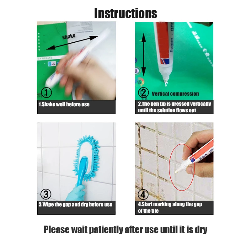 

Tile Grout Coating Marker Wall Floor Ceramic Tiles Gaps Professional Repair Pen I88 #1