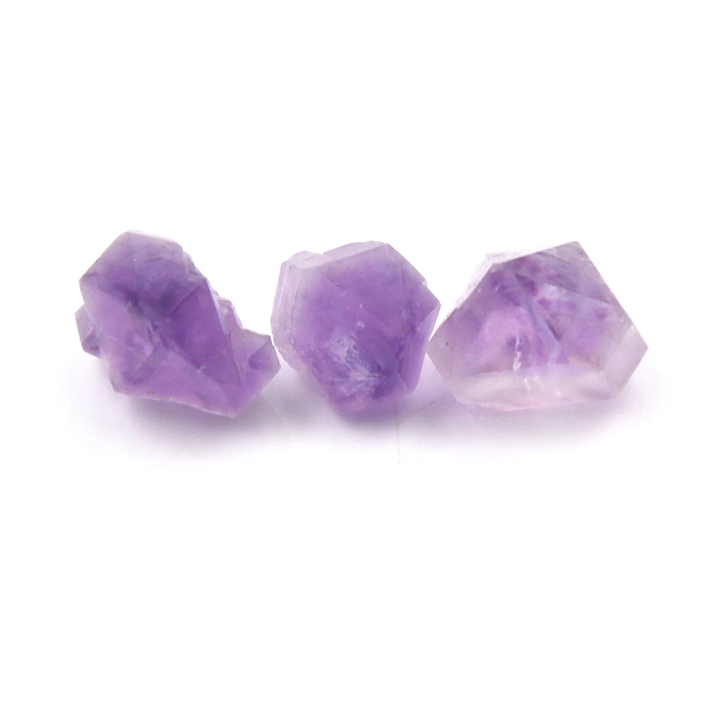 

5pcs Single Crystal Natural Hexagonal Crystal Quartz Healing Fluorite Wand Stone Purple Purple Gem Natural Amethyst